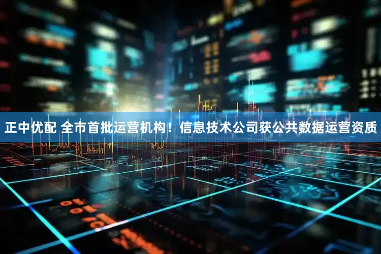 正中优配 全市首批运营机构！信息技术公司获公共数据运营资质